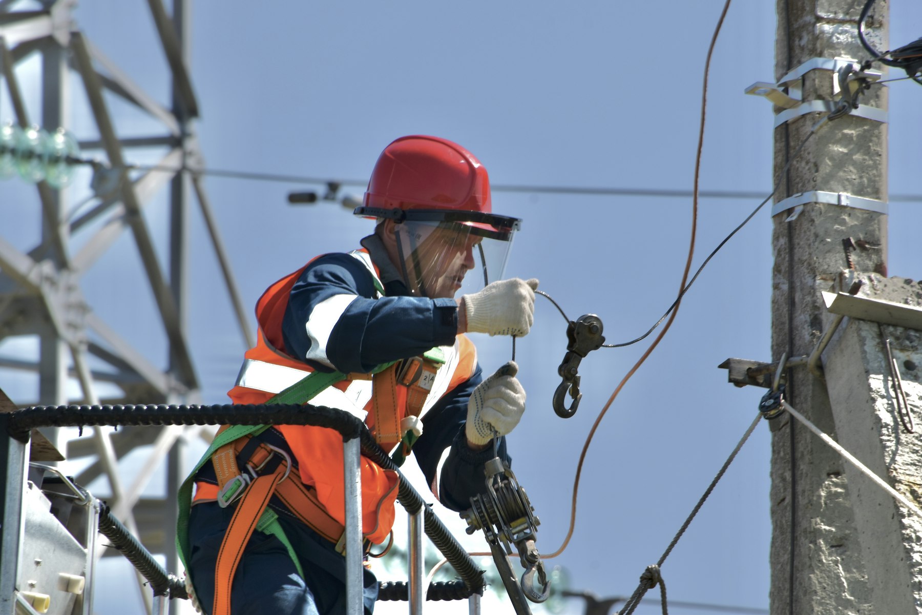 ConLit technician servicing existing plant